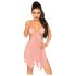 Penthouse Sweet Beast - babydoll sexy rosa con tanga - set lingerie - L/XL