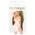 Penthouse - babydoll set sexy - trasparente con rose - bianco - L/XL