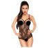 Penthouse Turned on - body aperto in pizzo - nero - L/XL