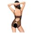 Penthouse Turned on - body aperto in pizzo - nero - L/XL
