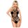 Penthouse Go Hotter - body traforato con collo allacciato - nero - XL