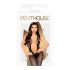 Penthouse - body aperto - sexy trasparente - nero