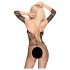 Penthouse High Profile - tuta carmen floreale (nera) - XL