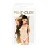 Penthouse - completo intimo rete floreale - bianco - XL