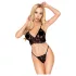 Penthouse Double Spice - set lingerie con reggiseno in pizzo - nero