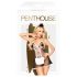 Penthouse - costume da cameriera 3 pezzi - nero e bianco - L/XL