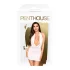 Penthouse - vestito sexy con perizoma - collo allacciato - bianco