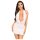 Penthouse - vestito sexy con perizoma - collo allacciato - bianco - M/L