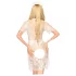 Penthouse Poison Cookie - abito in pizzo e perizoma con accessorio per capelli (bianco)