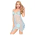 Penthouse - abito sexy in pizzo con perizoma - blu
