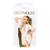 Penthouse Hypnotic Power - vestaglia corta in pizzo con perizoma - bianco