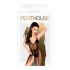 Penthouse Best Forplay - body in pizzo con velo tulle - nero - L/XL