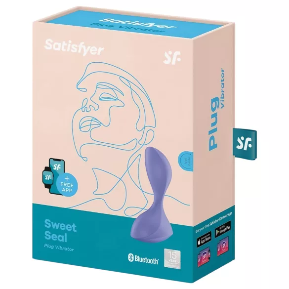 Satisfyer Sweet Seal - vibratore anale con app (viola)