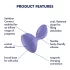 Satisfyer Sweet Seal - vibratore anale con app (viola)