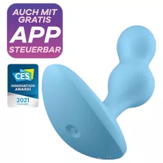   Satisfyer Deep Diver - vibratore anale intelligente - silicone blu