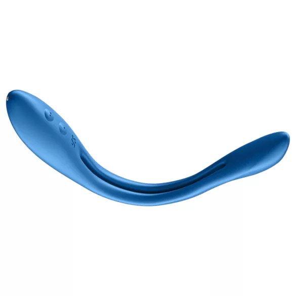 Satisfyer Elastic Game - vibratore coppia ricaricabile flessibile - silicone blu