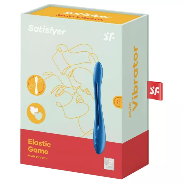 Satisfyer Elastic Game - vibratore coppia ricaricabile flessibile - silicone blu