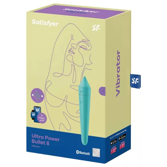 Satisfyer Ultra Power Bullet 8 - vibratore controllato tramite app (verde)
