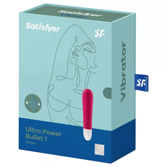 Satisfyer Ultra Power Bullet 1 - mini vibratore ricaricabile impermeabile rosso