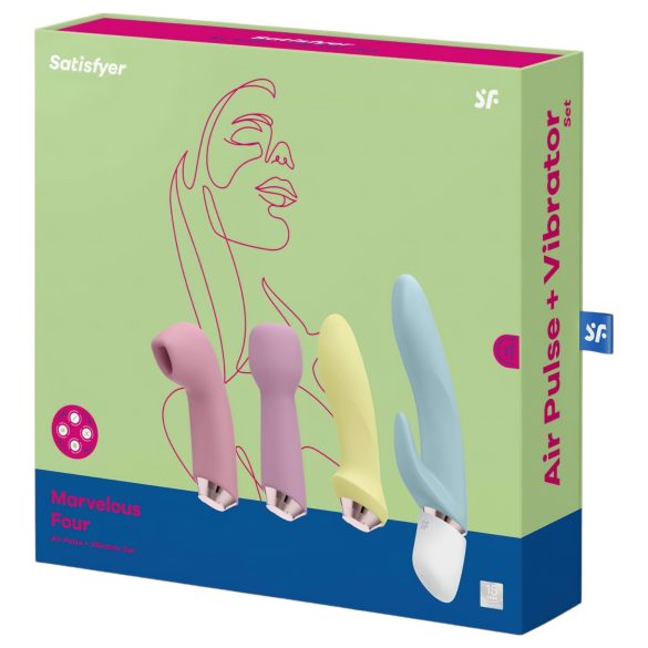 Satisfyer Marvelous Four - set vibratori ricaricabili 4 pezzi