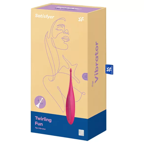 Satisfyer Twirling Fun - vibratore clitorideo ricaricabile impermeabile rosa