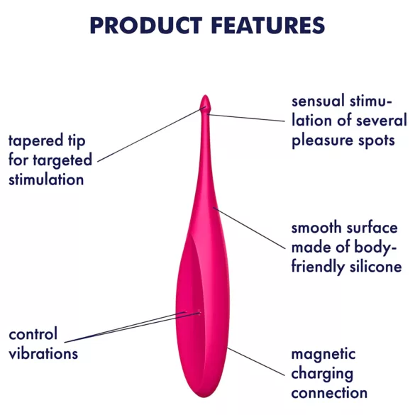 Satisfyer Twirling Fun - vibratore clitorideo ricaricabile impermeabile rosa