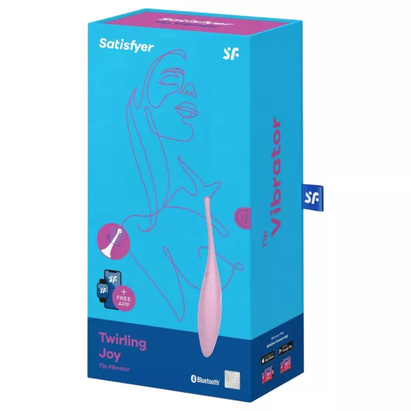 Satisfyer Twirling Joy - vibratore clitorideo con app (rosa)