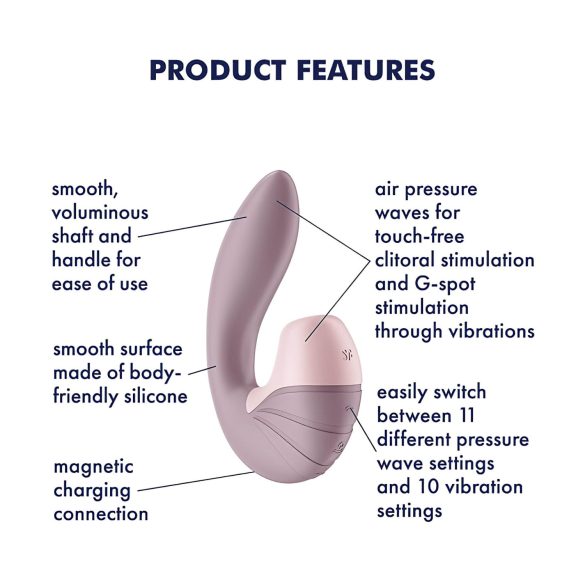 Satisfyer Supernova - vibratore ricaricabile 2in1 onde d’aria - rosa