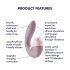 Satisfyer Supernova - vibratore ricaricabile 2in1 onde d’aria - rosa