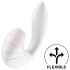 Satisfyer Supernova - vibratore 2in1 a onde d'aria ricaricabile (bianco)