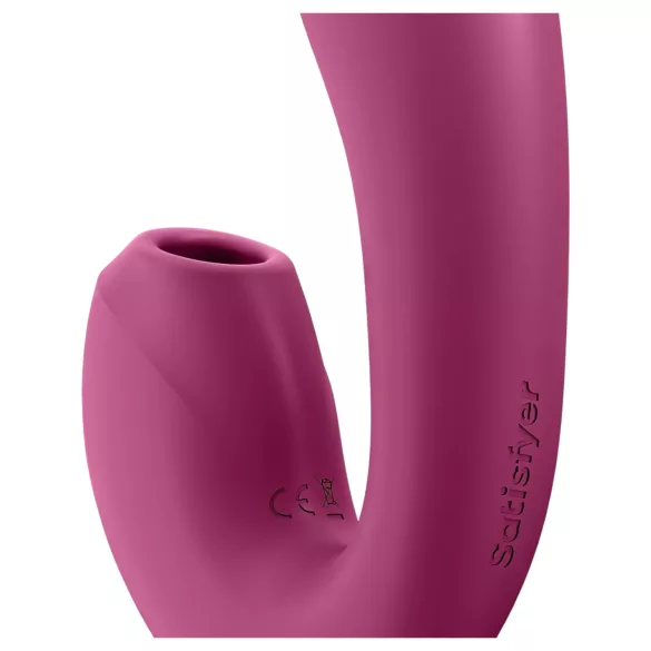 Satisfyer Sunray - vibratore 2in1 onde d’aria ricaricabile - rosso