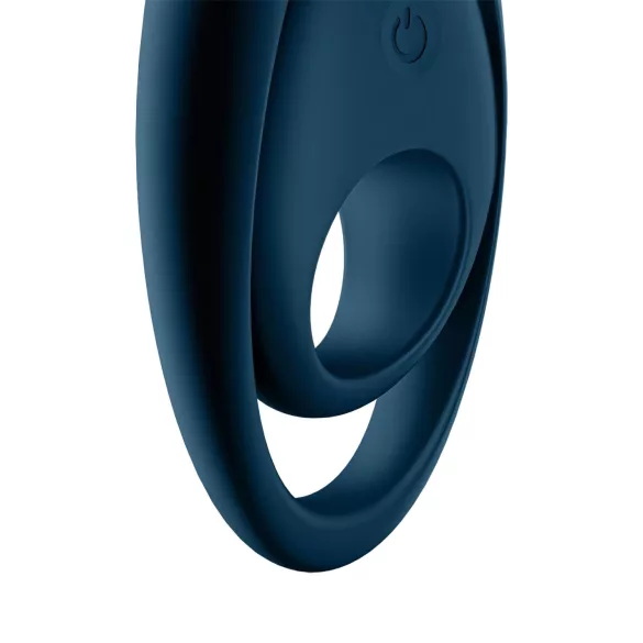 Satisfyer Glorious Duo - anello fallico vibrante - silicone blu