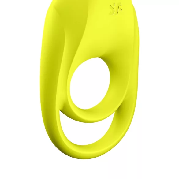 Satisfyer Spectacular - anello vibrante impermeabile (giallo)