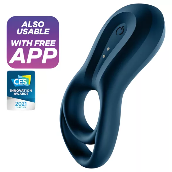 Satisfyer Epic Duo - Anello vibrante per pene con controllo tramite app, per uomini (nero)