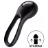 Satisfyer Majestic Duo - anello fallico ricaricabile impermeabile nero