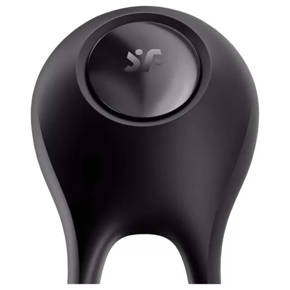 Satisfyer Majestic Duo - anello fallico ricaricabile impermeabile nero