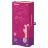 Satisfyer Triple Lover - Vibratore punto G e massaggiatore - silicone rosa
