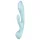 Satisfyer Triple Oh - vibratore ricaricabile con braccio clitorideo - blu