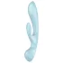 Satisfyer Triple Oh - vibratore ricaricabile con braccio clitorideo - blu