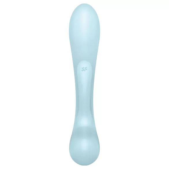 Satisfyer Triple Oh - vibratore ricaricabile con braccio clitorideo - blu
