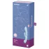Satisfyer Triple Oh - vibratore ricaricabile con braccio clitorideo - blu