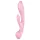 Satisfyer Triple Oh - vibratore con braccio clitorideo ricaricabile - rosa