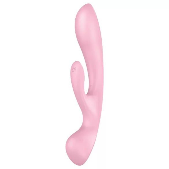Satisfyer Triple Oh - vibratore con braccio clitorideo ricaricabile - rosa
