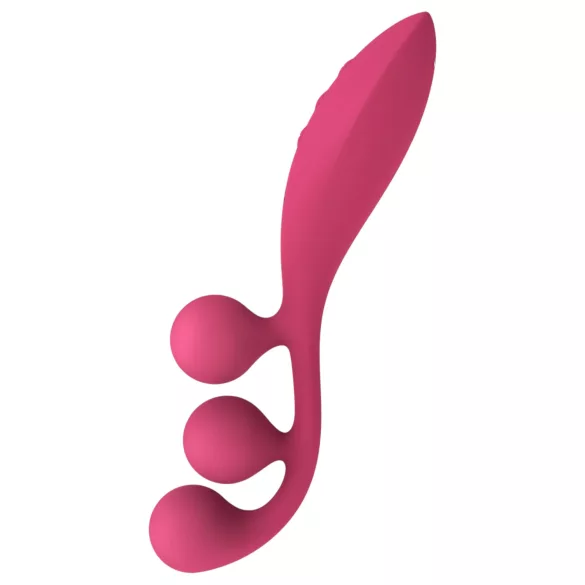 Satisfyer Tri Ball 1 - vibratore multifunzione ricaricabile - rosso