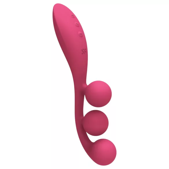 Satisfyer Tri Ball 1 - vibratore multifunzione ricaricabile - rosso
