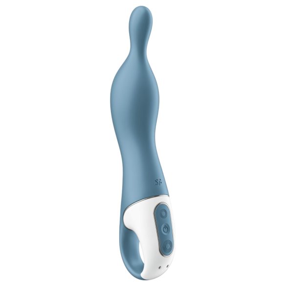 Satisfyer A-Mazing 1 - vibratore punto A ricaricabile silicone blu