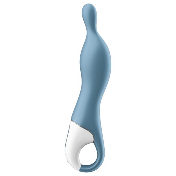 Satisfyer A-Mazing 1 - vibratore punto A ricaricabile silicone blu