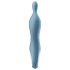 Satisfyer A-Mazing 1 - vibratore punto A ricaricabile silicone blu