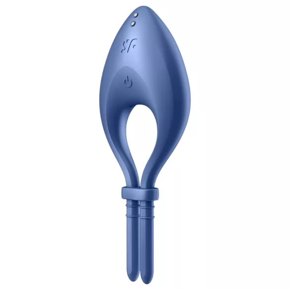 Satisfyer Bullseye - Anello vibrante per il pene con controllo tramite app, per uomini (blu)