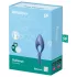 Satisfyer Bullseye - Anello vibrante per il pene con controllo tramite app, per uomini (blu)